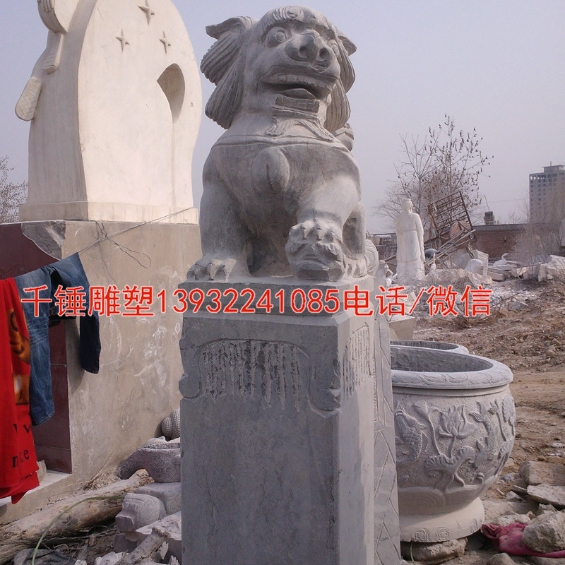 獅子栓馬樁仿古栓馬樁辟邪石雕栓馬樁酒店園林門口雕塑擺件