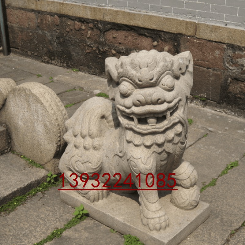 仿古石雕獅子鎮(zhèn)宅圣獸雕塑